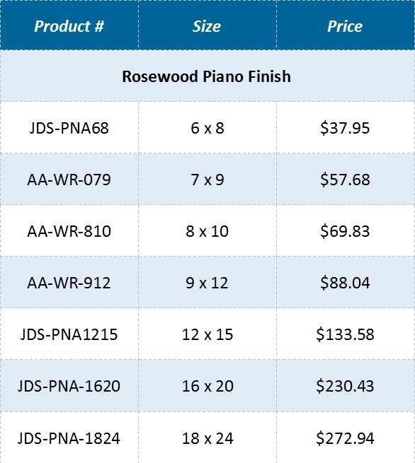 Rosewood Piano Finish