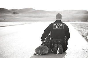 Officer with K-9