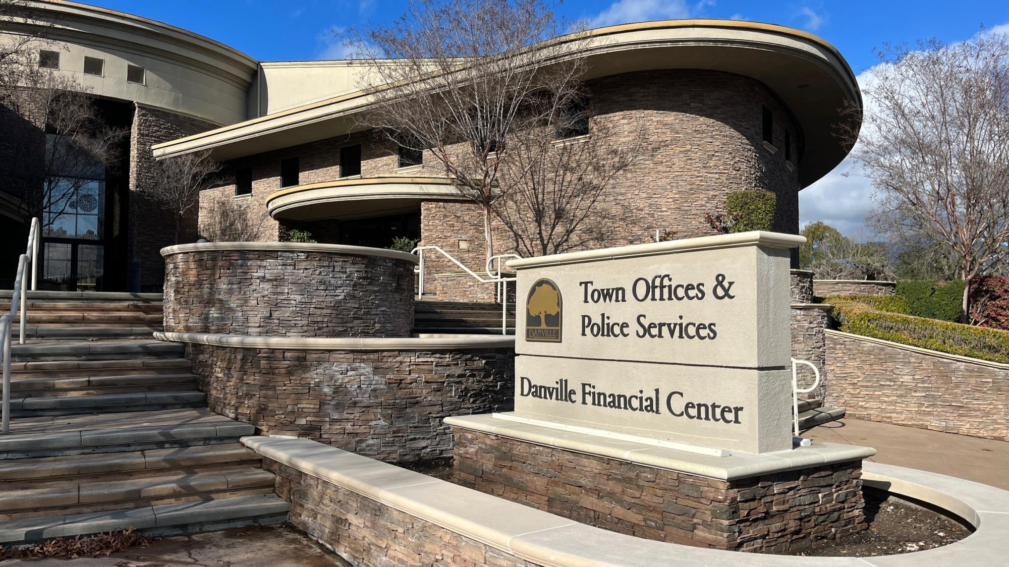 Town Offices and Police Services Sign